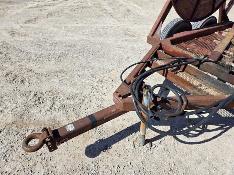 Hydro 8 x 6″ Tandem Axle Hose Cart Holds 1 Mile of 6″.