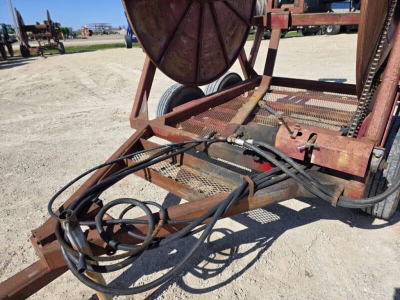Hydro 8 x 6″ Tandem Axle Hose Cart Holds 1 Mile of 6″.