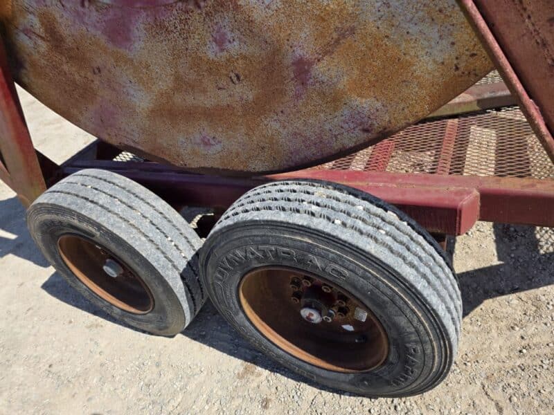 Hydro 8 x 6″ Tandem Axle Hose Cart Holds 1 Mile of 6″.