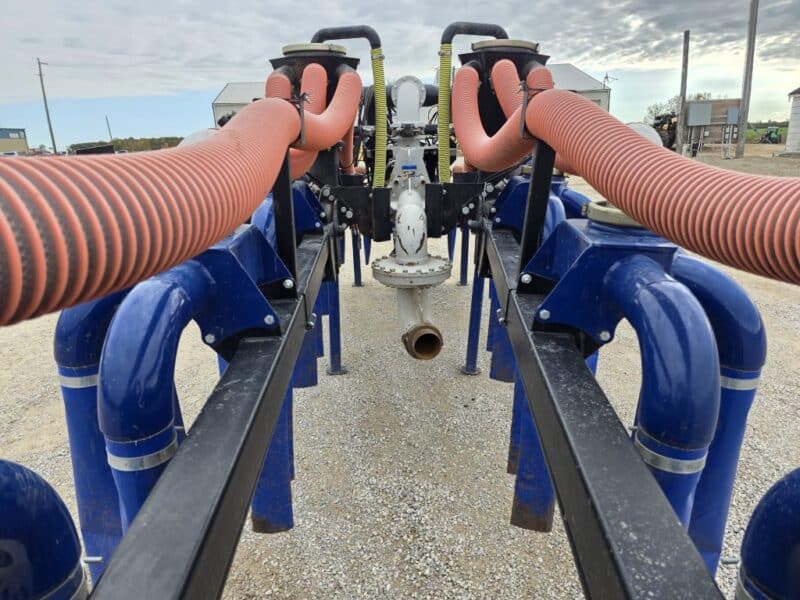 Lightly Used 48′ Dribble Bar w. H.D. 6″ Stinger w. Mini Manifolds to 4″ Hoses