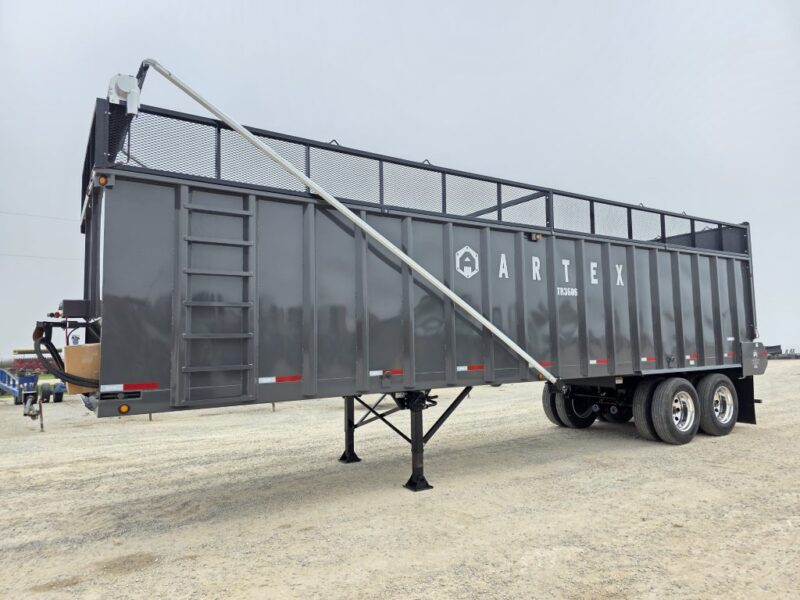 36′ Artex Trailer Feed Box-TR3606-with 2′ Mesh Sides