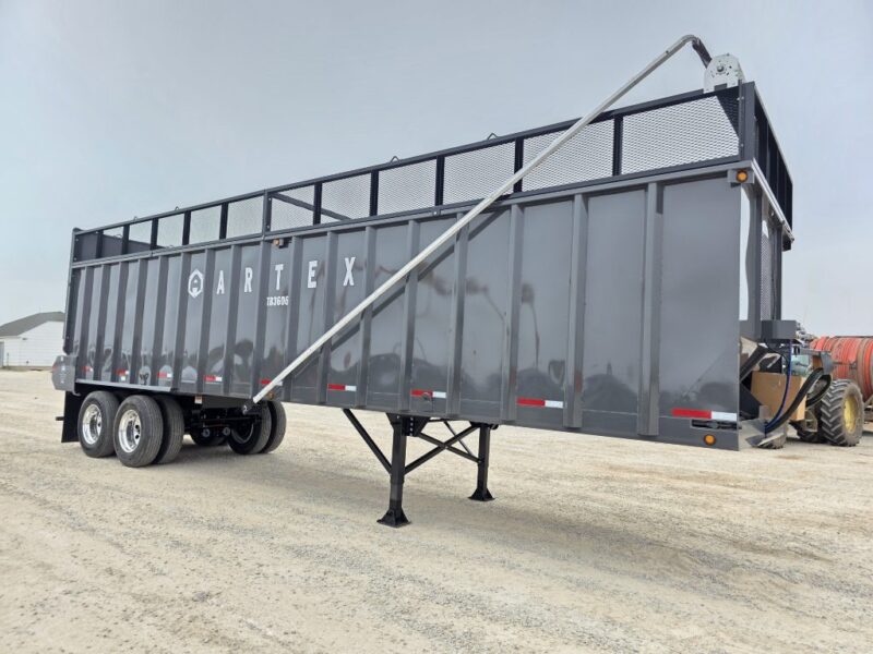 36′ Artex Trailer Feed Box-TR3606-with 2′ Mesh Sides