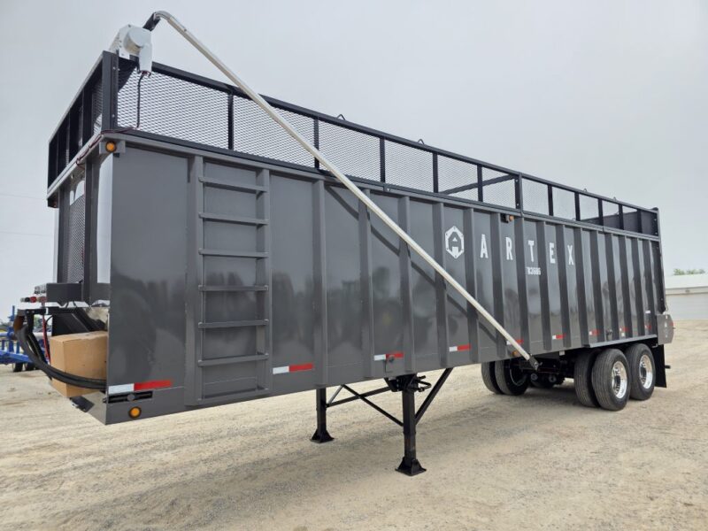 36′ Artex Trailer Feed Box-TR3606-with 2′ Mesh Sides