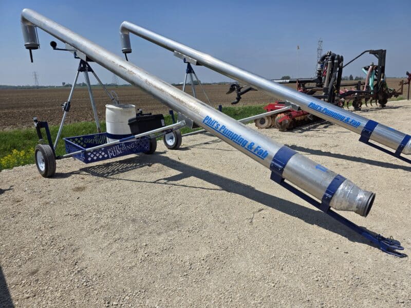 12″ Phil’s Load Stand w.Basket, Foam Injection, Wheel Jacks & Lights.
