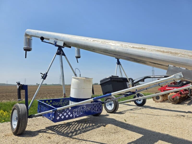 12″ Phil’s Load Stand w.Basket, Foam Injection, Wheel Jacks & Lights.