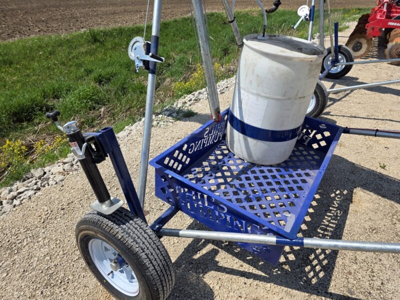12″ Phil’s Load Stand w.Basket, Foam Injection, Wheel Jacks & Lights.
