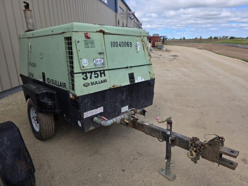 AC-90 375 CFM 2012 Sullair 4.5L John Deere Engine Air Compressor