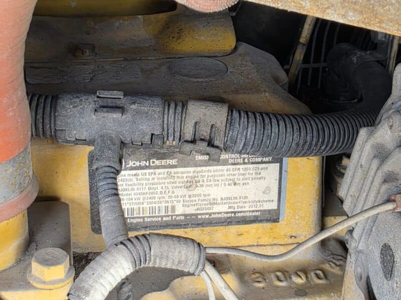 AC-90 375 CFM 2012 Sullair 4.5L John Deere Engine Air Compressor