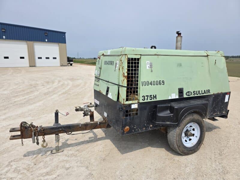 AC-90 375 CFM 2012 Sullair 4.5L John Deere Engine Air Compressor