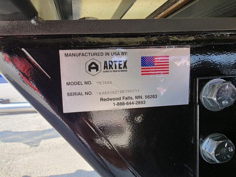 36′ Artex Trailer Feed Box-TR3606-with 2′ Mesh Sides FOR RENT!