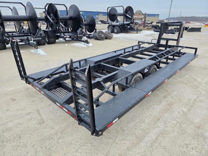 SS EXPRESS Gooseneck Manure Boat Trailer For Wolverine and Crawler Agitation Boats