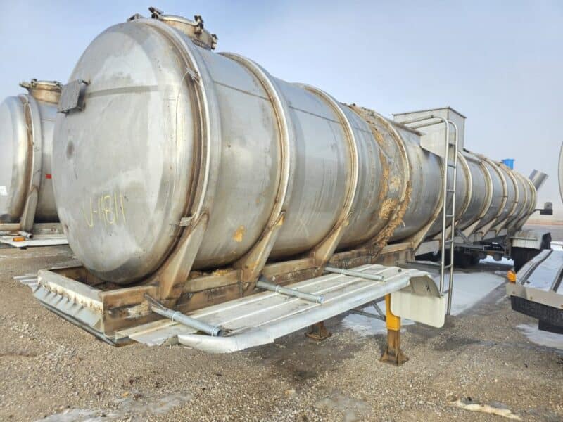 U-4811 1989 Sunshine 7000 Gallon Stainless Steel Semi Tanker