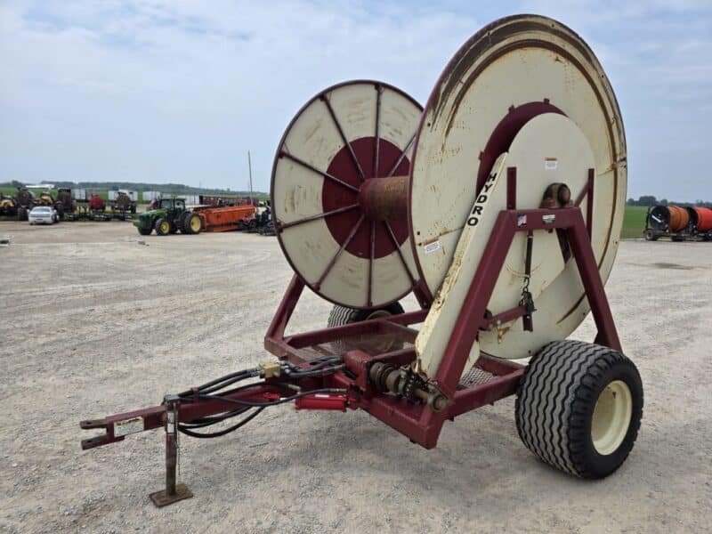 Hydro Single Axle Hose Cart. Hydraulic Drive