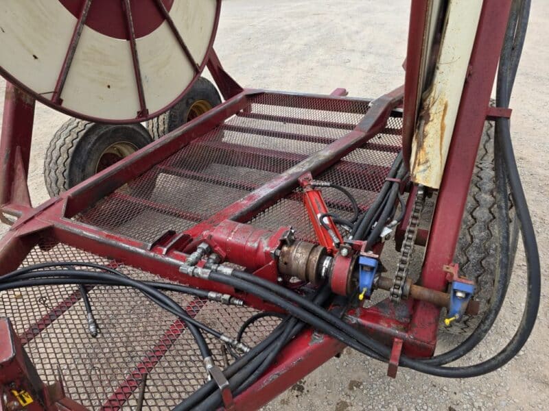 Hydro Tandem Axle Hose Cart. Hydraulic Drive. Holds 1 Mile of 6″