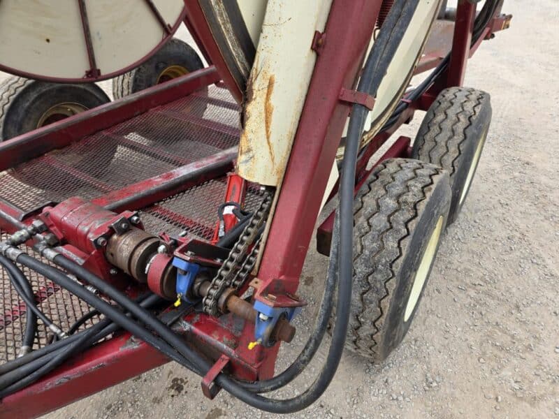 Hydro Tandem Axle Hose Cart. Hydraulic Drive. Holds 1 Mile of 6″