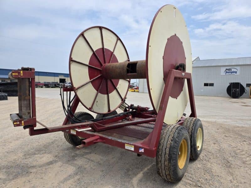 Hydro Tandem Axle Hose Cart. Hydraulic Drive. Holds 1 Mile of 6″