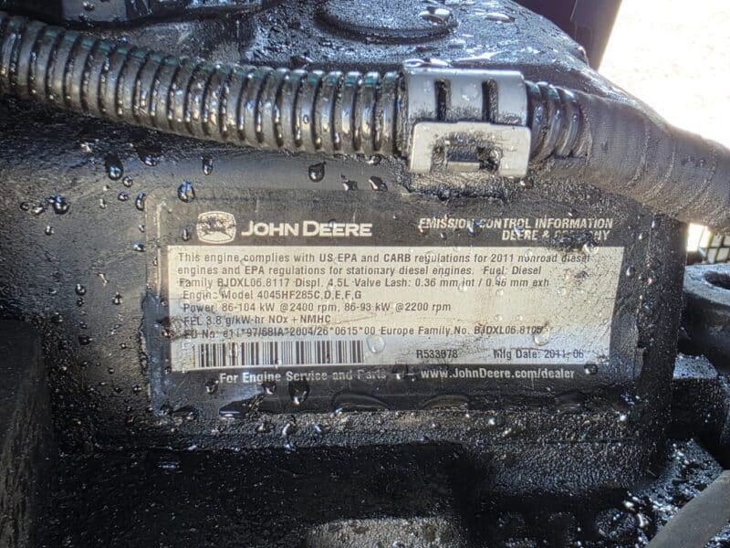 AC-95 375 CFM 2011 Atlas John Deere Engine Air Compressor