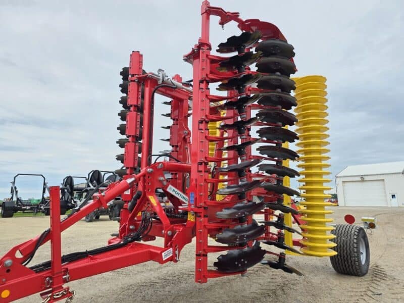New 6001T 20′ Pull Type Pottinger Terra Disc with Pack Ring roller