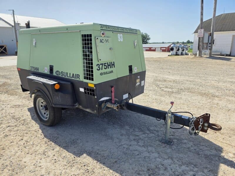 AC-93 375 CFM 2018 Sullair John Deere Engine Air Compressor