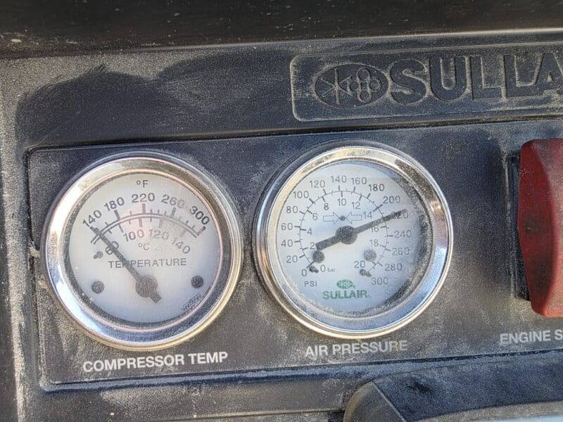 AC-93 375 CFM 2018 Sullair John Deere Engine Air Compressor