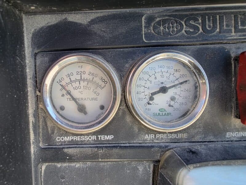 AC-93 375 CFM 2018 Sullair John Deere Engine Air Compressor
