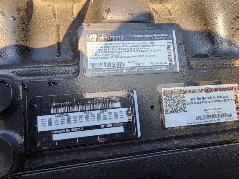 550 HP Phil’s 13.6L John Deere Power Unit 6819MPC Sand Cornell w. UTV Ramps w. 105 Hours