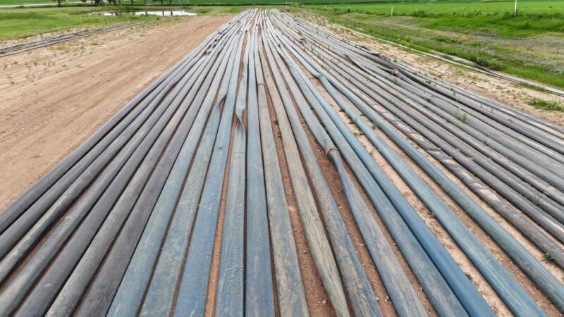 9881 Ft of Used 10″ TPU Supply Hose with Coupler Sets. $5 Per Foot. WILL TRADE IN 6″ HOSE!