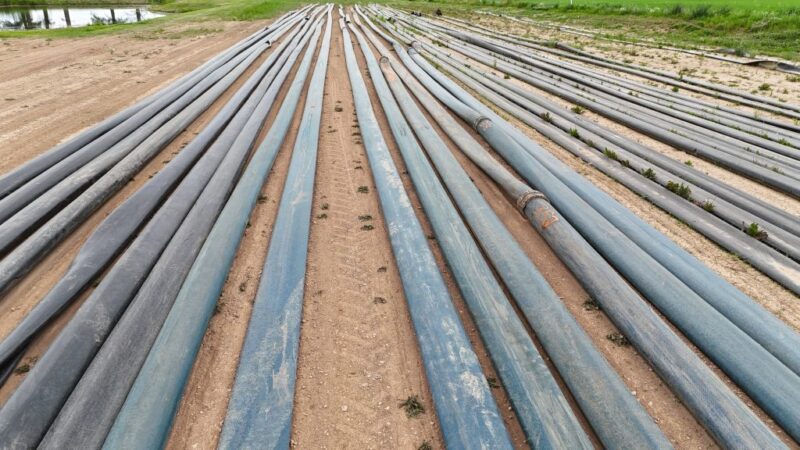 9881 Ft of Used 10″ TPU Supply Hose with Coupler Sets. $5 Per Foot. WILL TRADE IN 6″ HOSE!