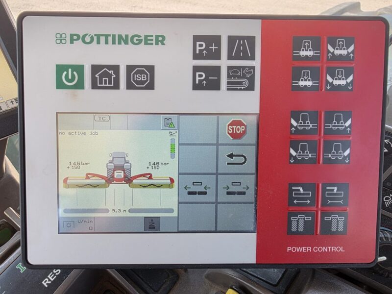 Only Used 412 Hours. Pottinger Novacat V10000 RC Triple Mower with 351 Alpha Motion Front Mower