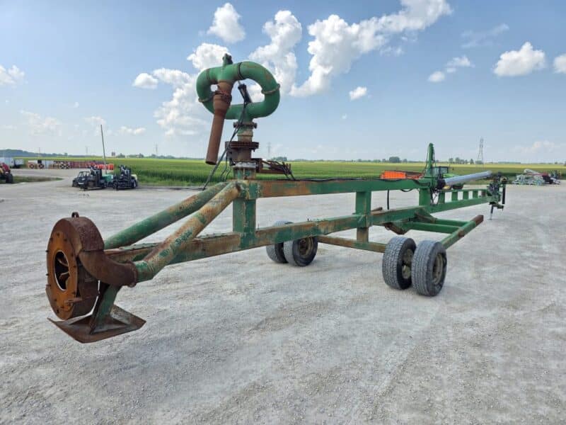 52′ Lagoon Pump with Dual 6″ Outlet Housing. 8″ Discharge Pipe