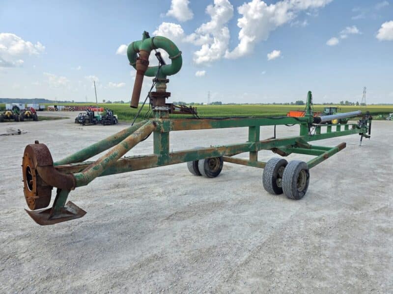 52′ Lagoon Pump with Dual 6″ Outlet Housing. 8″ Discharge Pipe