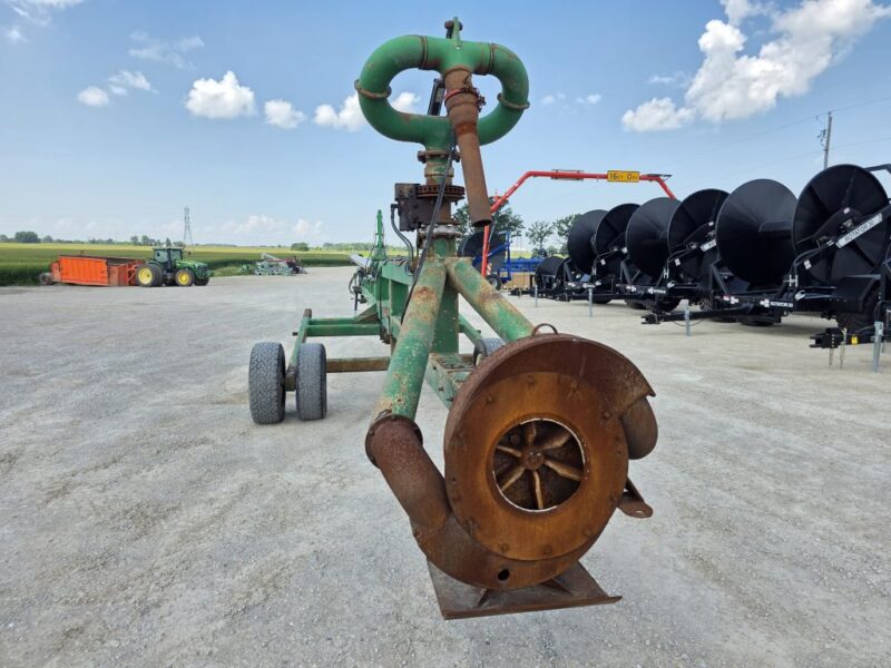 52′ Lagoon Pump with Dual 6″ Outlet Housing. 8″ Discharge Pipe