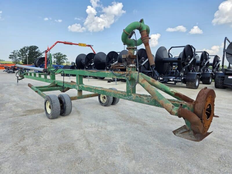52′ Lagoon Pump with Dual 6″ Outlet Housing. 8″ Discharge Pipe