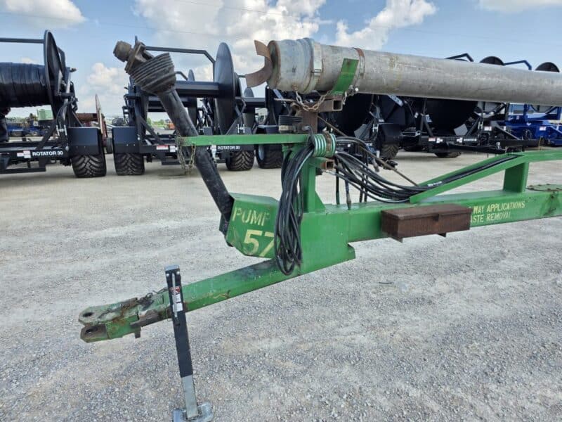 52′ Lagoon Pump with Dual 6″ Outlet Housing. 8″ Discharge Pipe