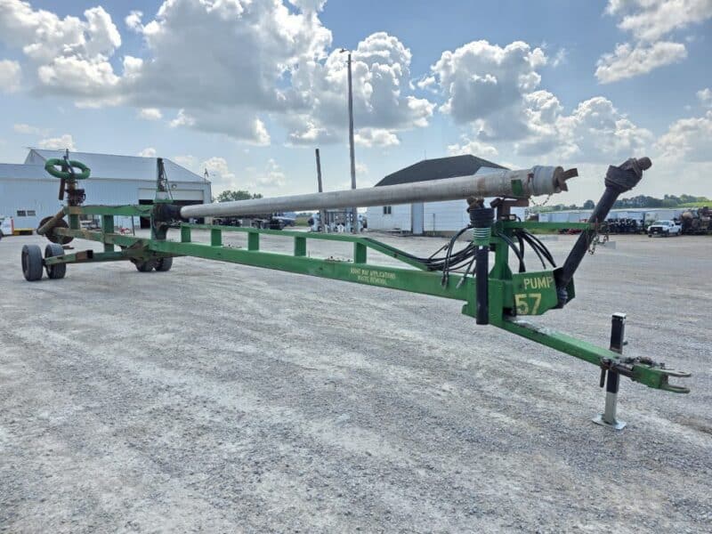 52′ Lagoon Pump with Dual 6″ Outlet Housing. 8″ Discharge Pipe