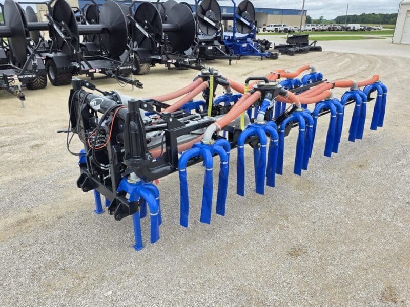 New 56′ Dribble Bar w. H.D. 8″ Stinger w. Mini Manifolds to 4″ Hoses