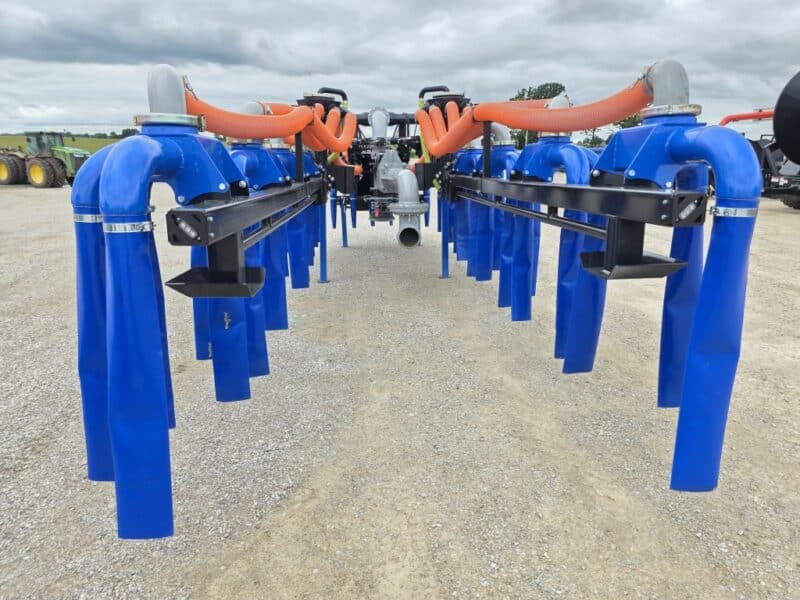 New 56′ Dribble Bar w. H.D. 8″ Stinger w. Mini Manifolds to 4″ Hoses