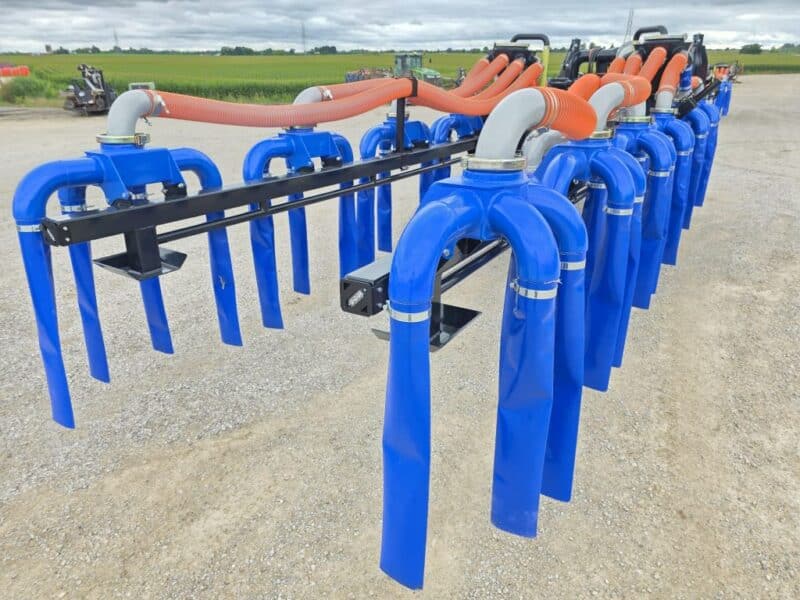 New 56′ Dribble Bar w. H.D. 8″ Stinger w. Mini Manifolds to 4″ Hoses