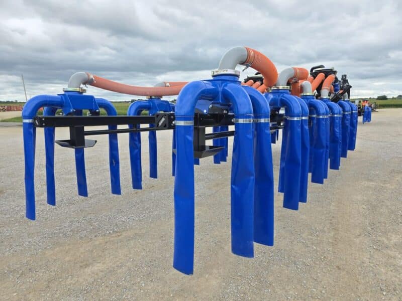 New 56′ Dribble Bar w. H.D. 8″ Stinger w. Mini Manifolds to 4″ Hoses