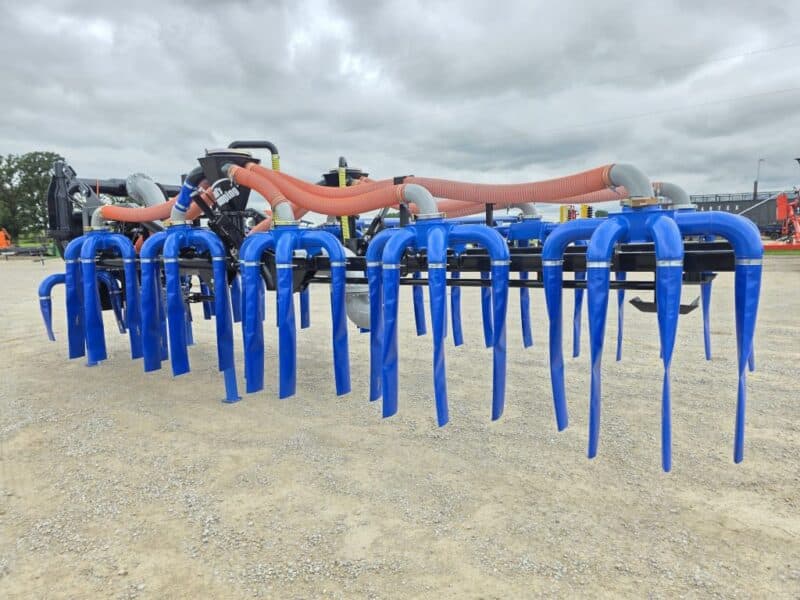 New 48′ Dribble Bar w. H.D. 8″ Stinger w. Mini Manifolds to 4″ Hoses