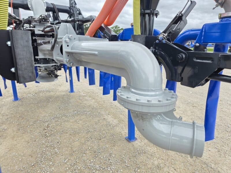 New 48′ Dribble Bar w. H.D. 8″ Stinger w. Mini Manifolds to 4″ Hoses