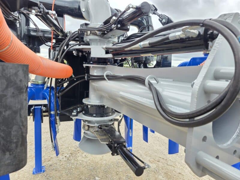 New 48′ Dribble Bar w. H.D. 8″ Stinger w. Mini Manifolds to 4″ Hoses