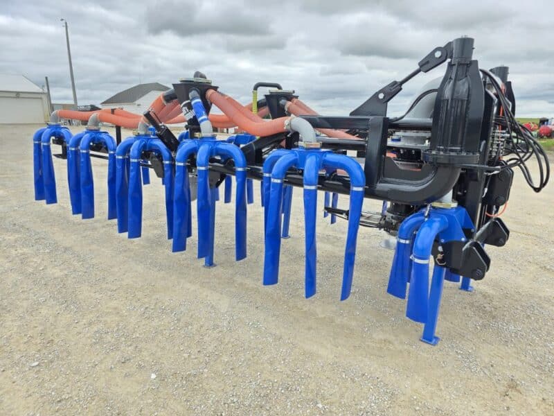 New 48′ Dribble Bar w. H.D. 8″ Stinger w. Mini Manifolds to 4″ Hoses
