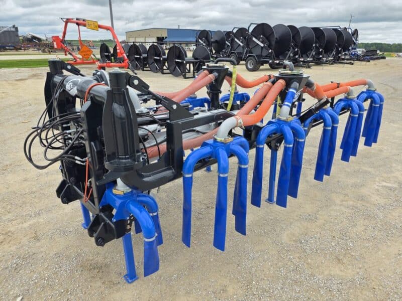 New 48′ Dribble Bar w. H.D. 8″ Stinger w. Mini Manifolds to 4″ Hoses