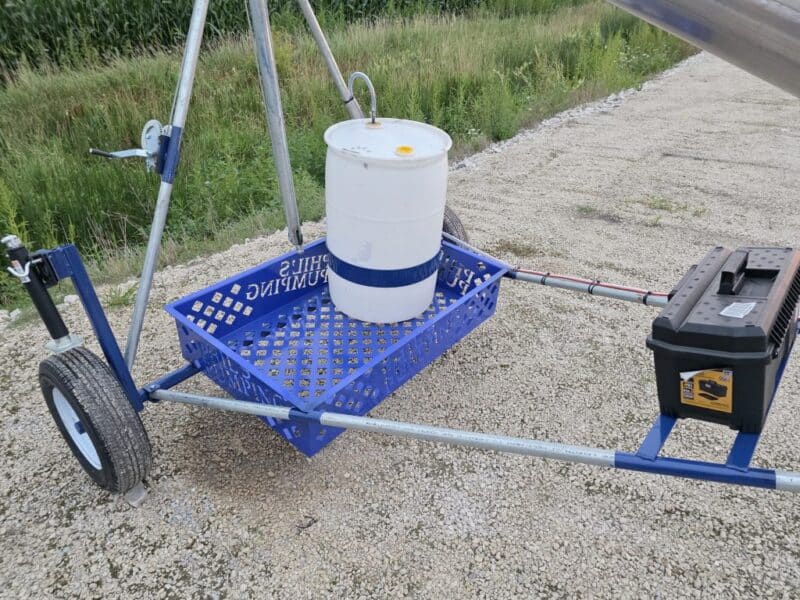 12″x 14″ Phil’s Load Stand w.Basket, Foam Injection, Wheel Jacks & Lights.