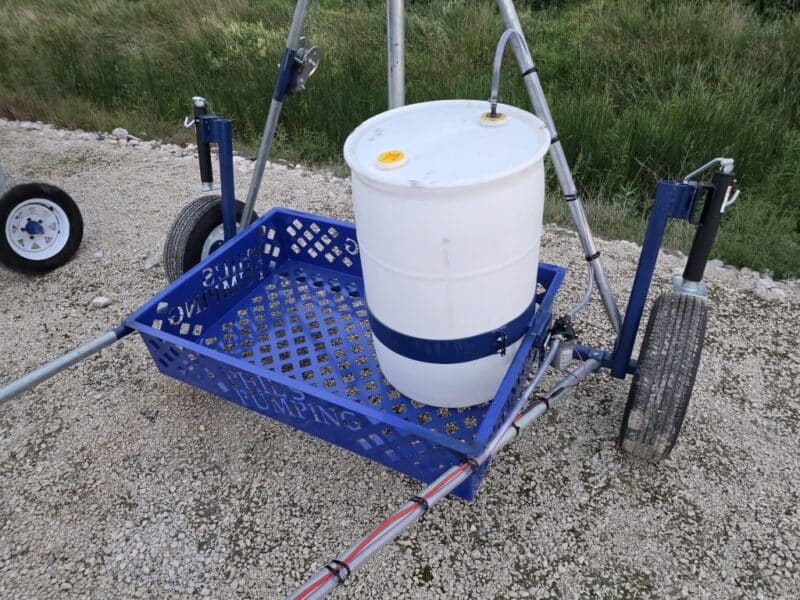 12″x 14″ Phil’s Load Stand w.Basket, Foam Injection, Wheel Jacks & Lights.