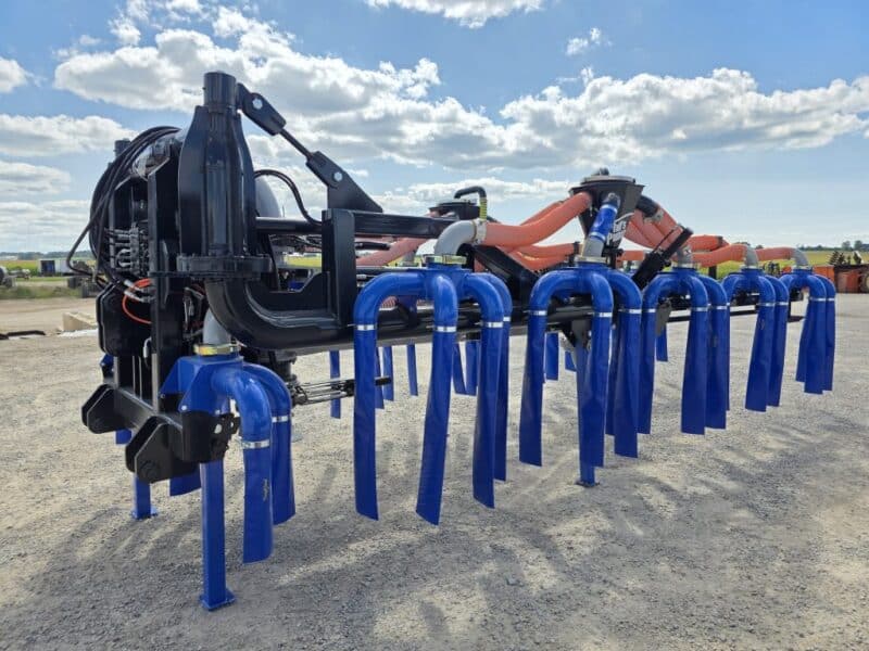 New 48′ Dribble Bar w. H.D. 8″ Stinger w. Mini Manifolds to 4″ Hoses