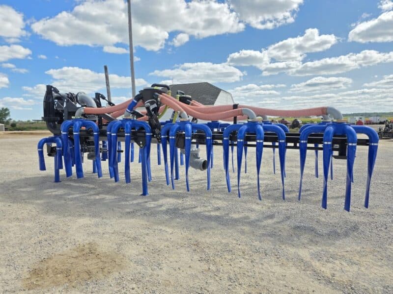 New 48′ Dribble Bar w. H.D. 8″ Stinger w. Mini Manifolds to 4″ Hoses