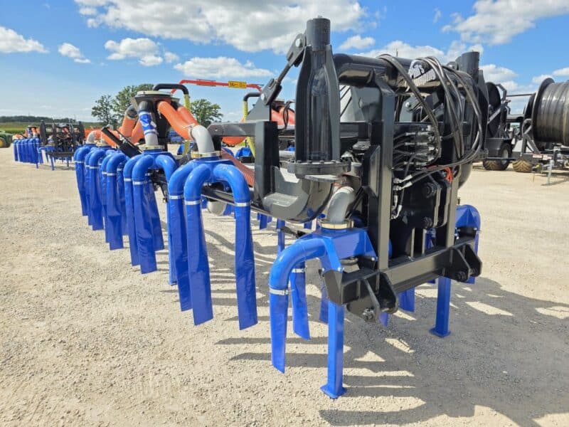 New 48′ Dribble Bar w. H.D. 8″ Stinger w. Mini Manifolds to 4″ Hoses