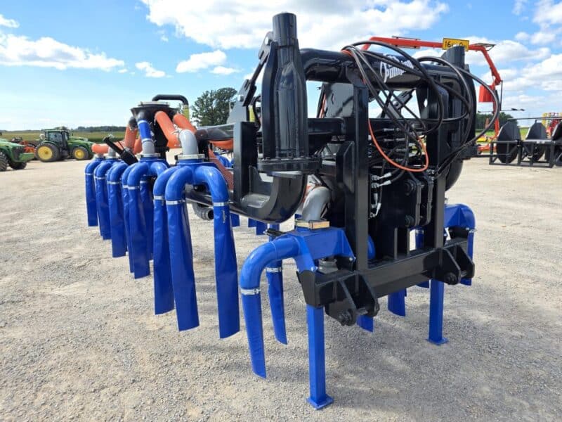 48′ Dribble Bar w. H.D. 6″ Stinger w. Mini Manifolds to 4″ Hoses